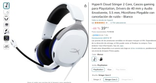 Auriculares HyperX Cloud Stinger 2 Core Auriculares Gaming Playstation por 39,98€