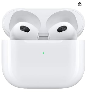 Apple AirPods (3ᵉ génération) avec Boîtier de Charge MagSafe ​​​​​​​(2021) à 157,11€