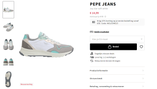 85% korting op Pepe Jeans bij Otrium