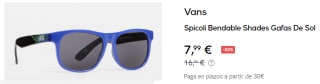 Gafas de Sol Vans Spicoli Bendable Shades por 7.99€