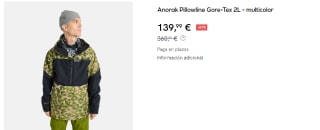 Anorak para Hombre Burton Pillowline Gore-Tex 2L por 139.99€