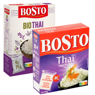 €1 korting op Bosto Thai rijst met e-coupon