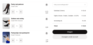 3 halen 2 betalen op panty's en sokken bij Guts & Gusto