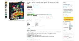 Juego Jumbo Vamps de mesa Familiar a solo 7,99€