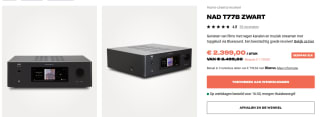 NAD T778 receiver voor €2399 bij HiFi Klubben
