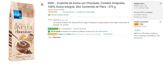 2 Paquetes de Kölln Cereales Avena Choco Crujiente 375g por 5.47€