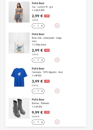 Liquidación hasta 80% + 10€ EXTRA descuento Pull & Bear ropa y calzado