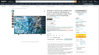 SAMSUNG QLED 4K 2024 43" por 379,99€