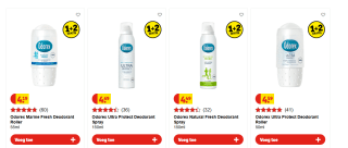 1+2 gratis op alle Odorex deo & douche bij Kruidvat