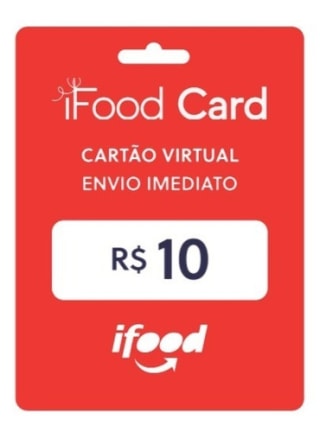 Pague R$7 em Gift Card Ifood de R$10