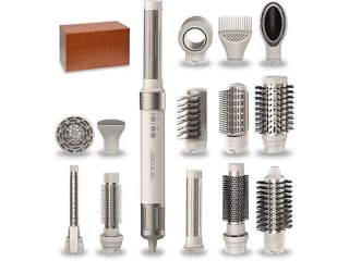 Moldeador Cecotec Bamba CeramicCare 14in1 AirGlam Champagne, con tecnología Coanda por 99€