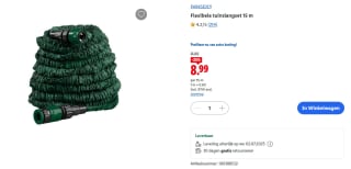 PARKSIDE® Flexibele tuinslangset 15 m voor €8,99 bij de Lidl