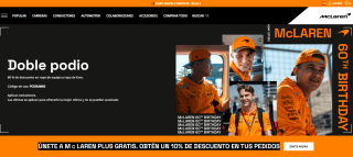 -60% de descuento en una selección de artículos en tienda Mclarenstore