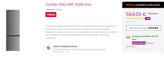 Frigorifico Combi TEKA RBF 4320 Inox por 554€