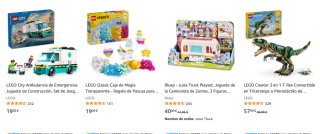70% descuento segunda unidad juguetes amazon (Lego, Hasbro, Barbie)