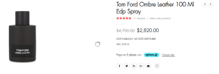 Perfume Tom Ford Ombre Leather 100ml por $2,820 en UFRA