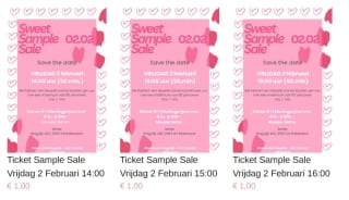 Tickets Sample Sale van Sweet Jewellery op 2 februari in Ridderkerk