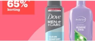 Alle Andrélon, Dove, Axe en Rexona met 65% korting bij Bol.com