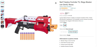 NERF Fortnite TS Blaster voor €20,33 bij Amazon IT