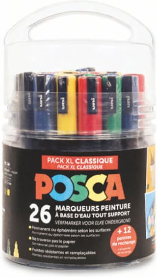Uni Posca Verfmarker XL Set Classic 26 stuks voor €49 bij Bol