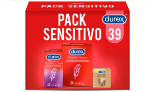 Black Friday Pack Durex Preservativos Sensitivo Suave y Sensitivo Contacto Total + Real Feel Sin Latex por 16,75€
