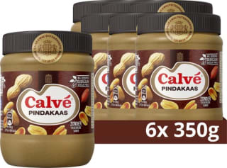 Calvé Pindakaas - Regular - 6 x 350 g voor €12,99 bij Bol