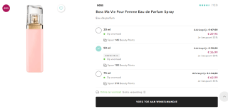 Boss Ma Vie Pour FemmeEau de Parfum Spray 50ml voor €36,99 bij Douglas