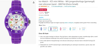 Ice-Watch Ice-mini-horloge voor kinderen paars voor €31,90 bij Amazon