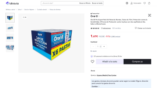 Oral-B Pro-Expert Pack X6 75ml por 1,67€