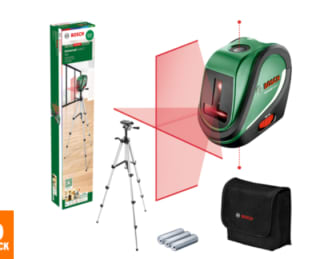 Bosch kruislijnlaser UniversalLevel 2 Set in tas voor €64,99 na cashback bij Gamma