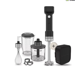 Kitchenaid staafmixer - Kitchenaid Go - Draagbare staafmixer met extra hakmolen en garde voor €164,25 dmv code