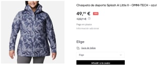 Chaqueta impermeable de mujer Splash A Little™ II Columbia por 49.99€