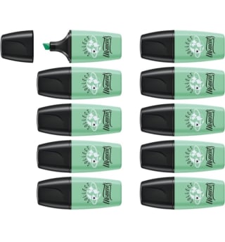 Pack de 10 Marcadores Stabilo Menta por 2,96€.