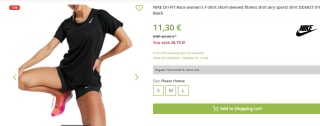 Nike Performance TEE - Sport T-shirt voor €11,11 bij Outlet46