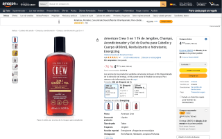 American Crew 3 en 1 Té de Jengibre (450ml) por 4,79€