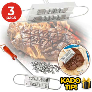 3 Stuks BBQ Brandijzer met je eigen naam voor €19,95 bij Dagknaller