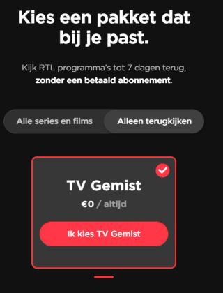 Kijk RTL programma’s tot 7 dagen terug gratis via Videoland