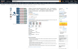 10 x edding 21 EcoLine Marcador Permanente - Azul por 5,45€