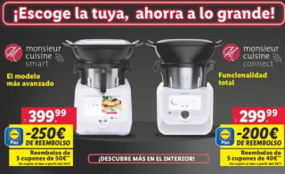 Hasta 250€ reembolso en Monsieur Cuisine Connect/Smart en Lidl