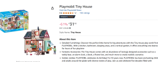 Playmobil Tiny House voor €36,71 bij Amazon