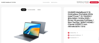 PC Portable Huawei MateBook à 549,99€