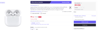 Apple AirPods 4 Auriculares inalámbricos por 89,92€ y con cancelación ruido por 129,90€