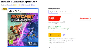 Ratchet & Clank: Rift Apart, PS5 voor €29,99 bij Bol.com