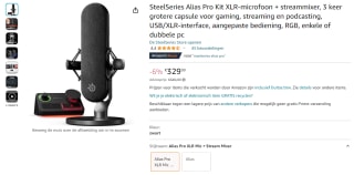 SteelSeries Alias Pro voor €329,99