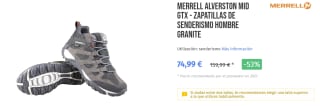 Botines de Trekking Merrell Alverstone Mid Gtx por 74.99€