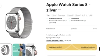 Apple Watch Series 8 GPS + Cellular 45mm Stainless steel Milanese-Zilver voor €749