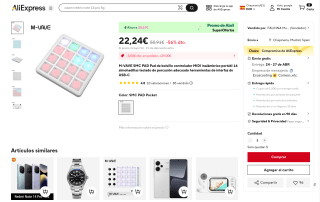 Controlador MIDI inalámbrico M-VAVE por 22,24€