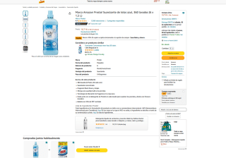 6 Suavizante frescor azul PRESTO por solo 8,57€