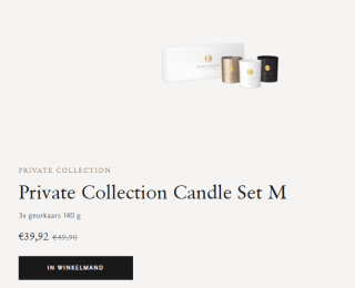 Rituals Candle Set M Private Collection set voor €39,92 in de Rituals shop