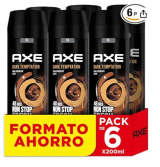 Pack de 6 Axe Desodorante Bodyspray Dark Temptation 200ml por 15.99€